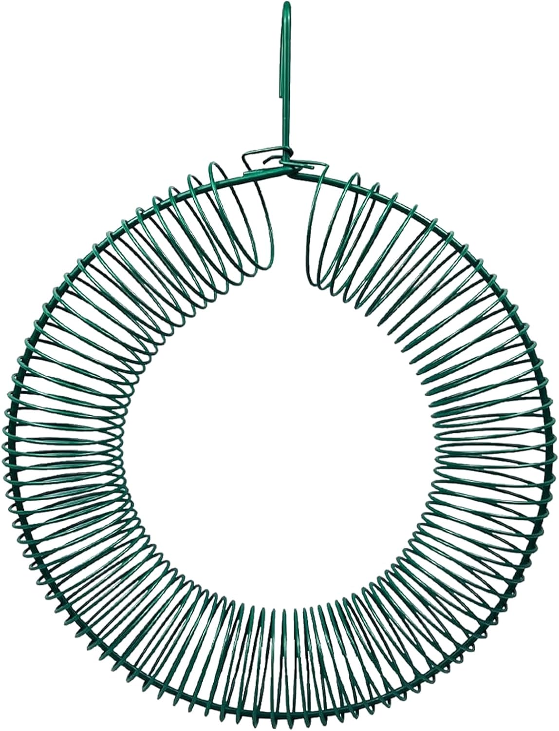 Peanut Bird Feeder, Hanging Feeder Round Metal Whole Wild Bird Feeder with Hanging Hook for Outdoor Birds and Squirrels Feeding Rust & Proof