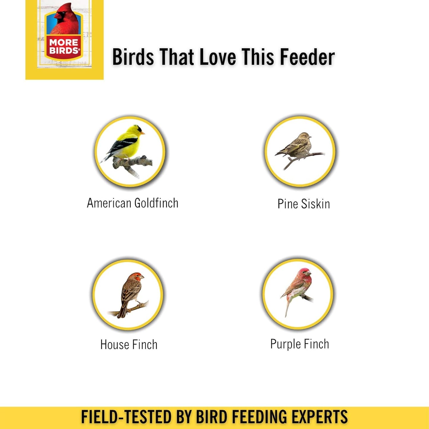 More Birds Finch Sock Bird Feeder, Nyjer or Thistle Seed, 2 lb Seed Capacity, 2 Pack