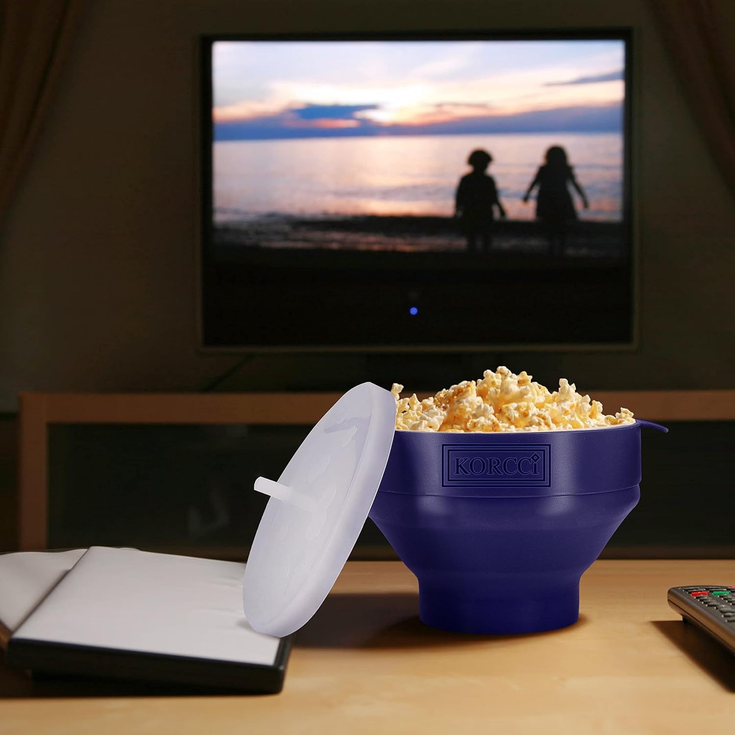 The Original Korcci Microwaveable Silicone Popcorn Popper, Microwave P