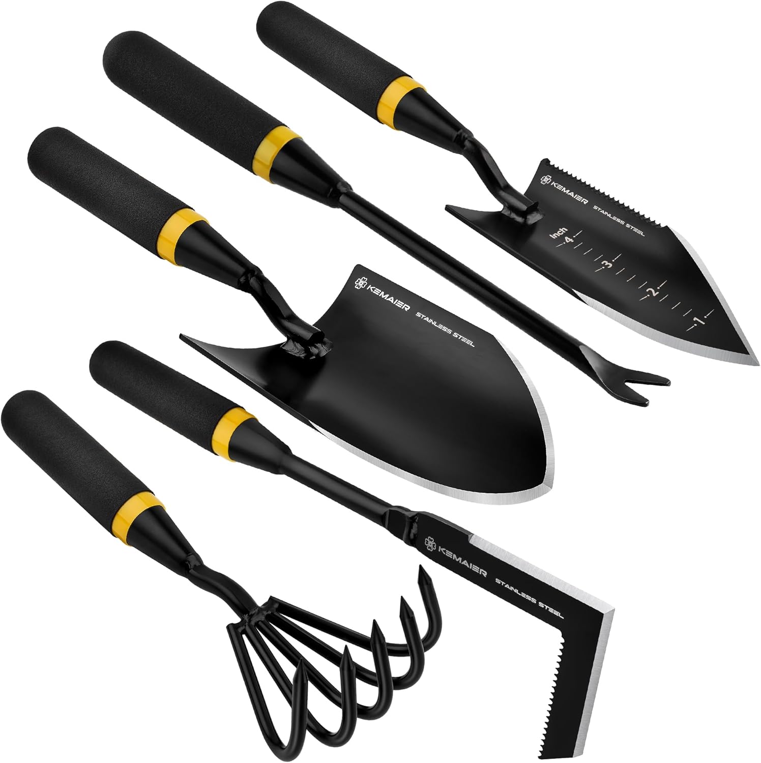 Garden Tool Set - Featuring a Heavy-Duty Stainless Steel Hand Cultivat