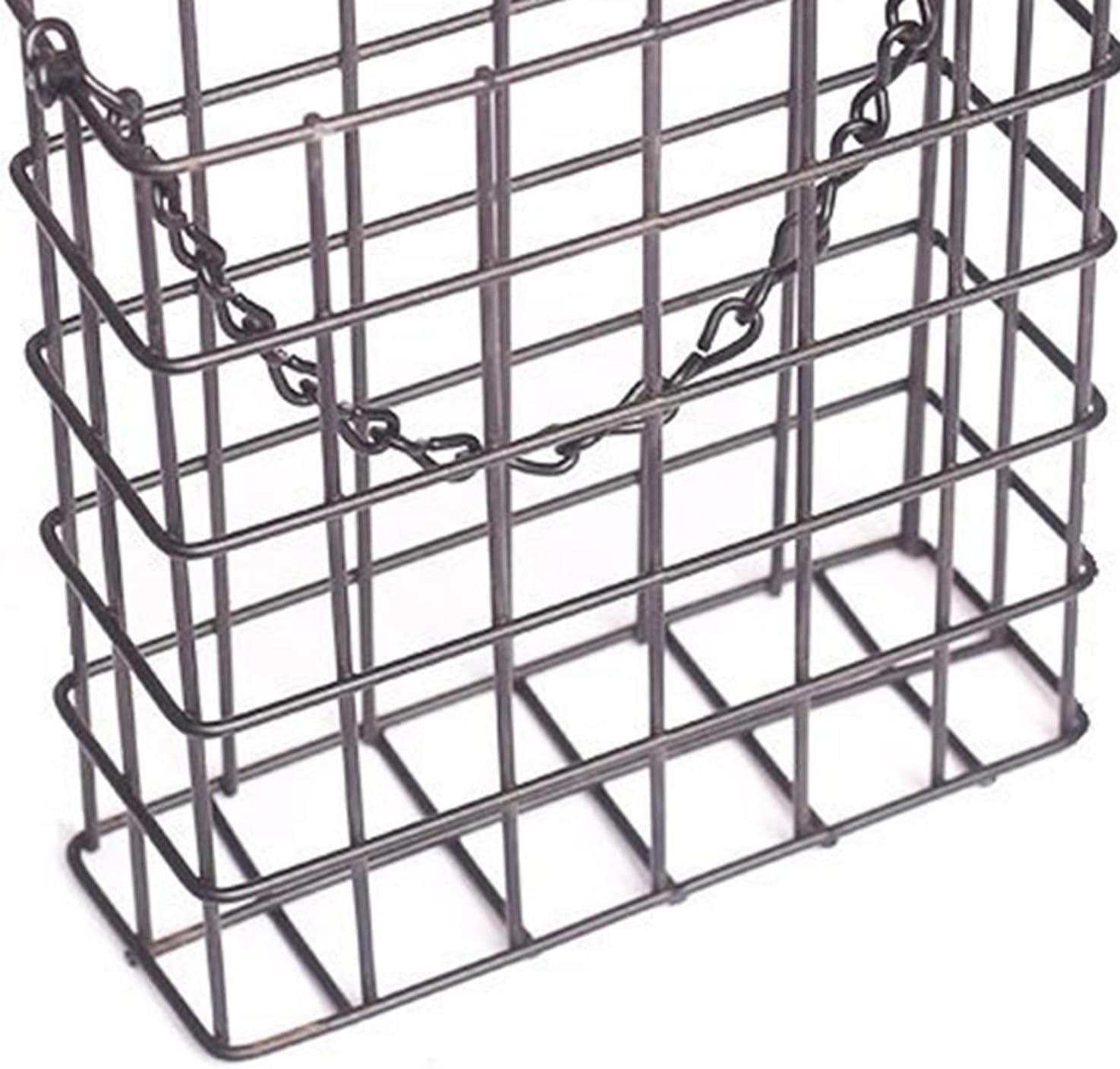 Bird Feeder - Wire Mesh Suet Cage, Hangable Feeding Dispenser with Des