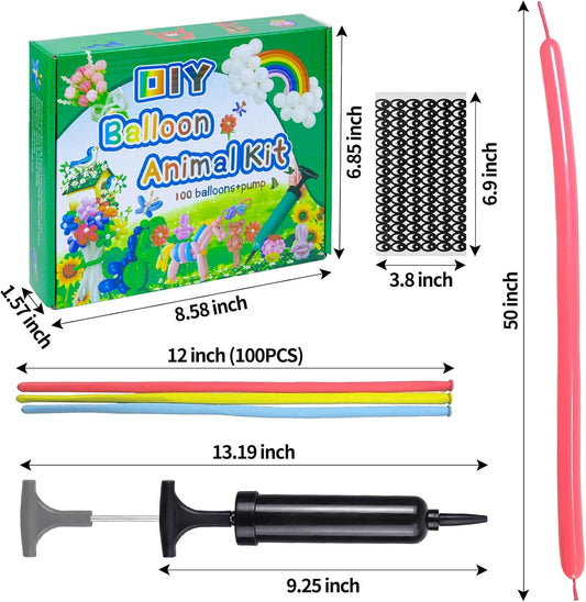 260 Balloons with Pump, Premium Long Latex Twisting Balloons animal ki