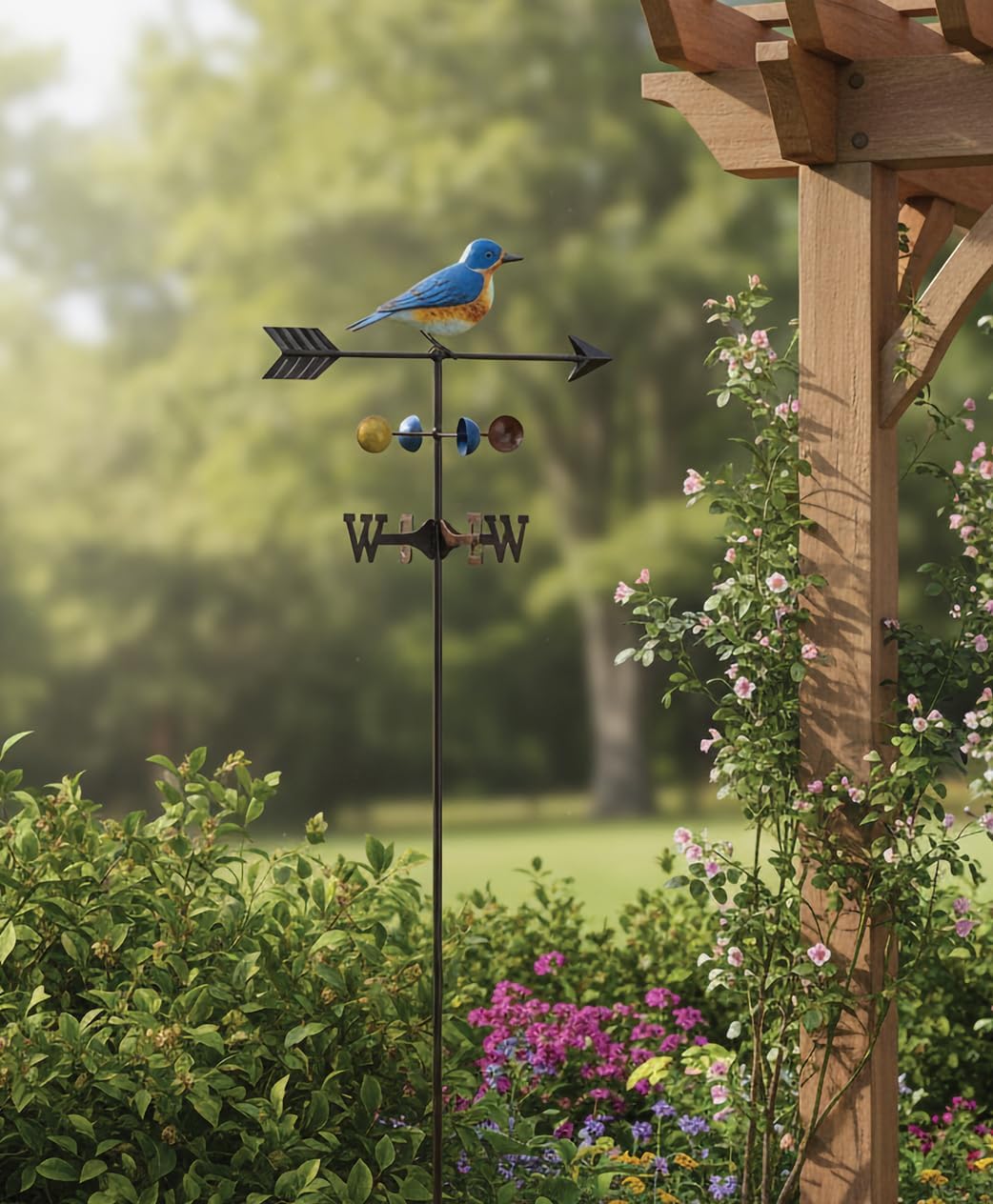 Regal Art & Gift Metal Weathervane Garden Stake - Decorative Handcraft