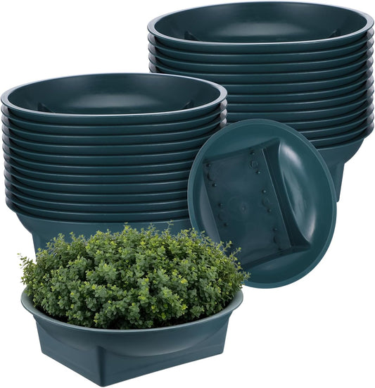 24 Pcs Floral Supplies Green Design Bowls, Floral Foam Bowl for Flower Arrangements Florals Arrangements Supplies Containers Florist Decorative Bowl for Fresh Flower Holiday Wedding Party Decor