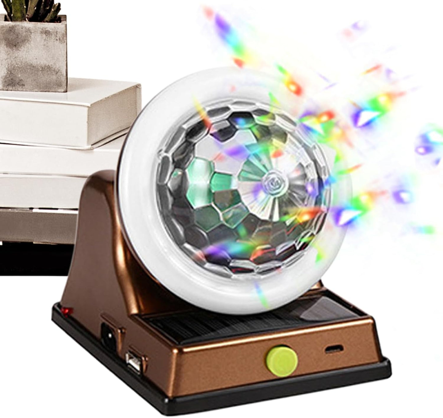Solar Disco Light - Outdoor Color Changing Garden Lamp, RGB Terrace Sphere Decor with Automatic Dusk Activation, Sturdy Waterproof Housing, Ideal for Lawn Wedding Patio Parties