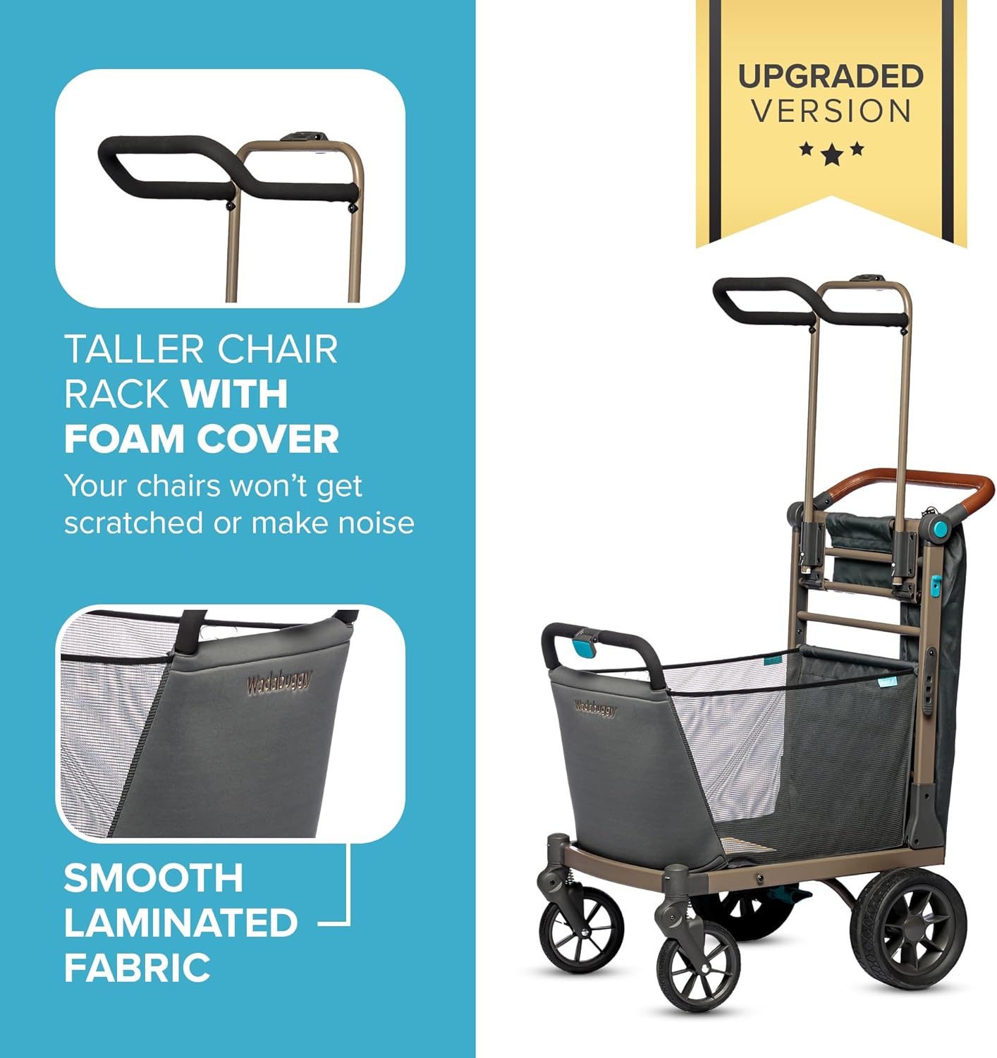 Wadabuggy Beach Foldable Cart - Collapsible & Folding Cart with Wheels