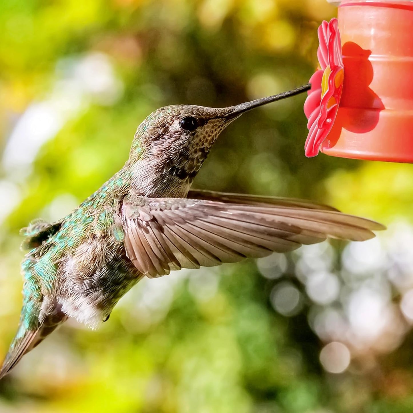 20 Pieces Red Hummingbird Feeders Replacement Flowers with 2 Cleaning Brush Pet Replacement Bird Feeder Replacement Parts Feeding Ports Bee Guards for Hummingbird Feeders for Outdoors Hanging Feeder