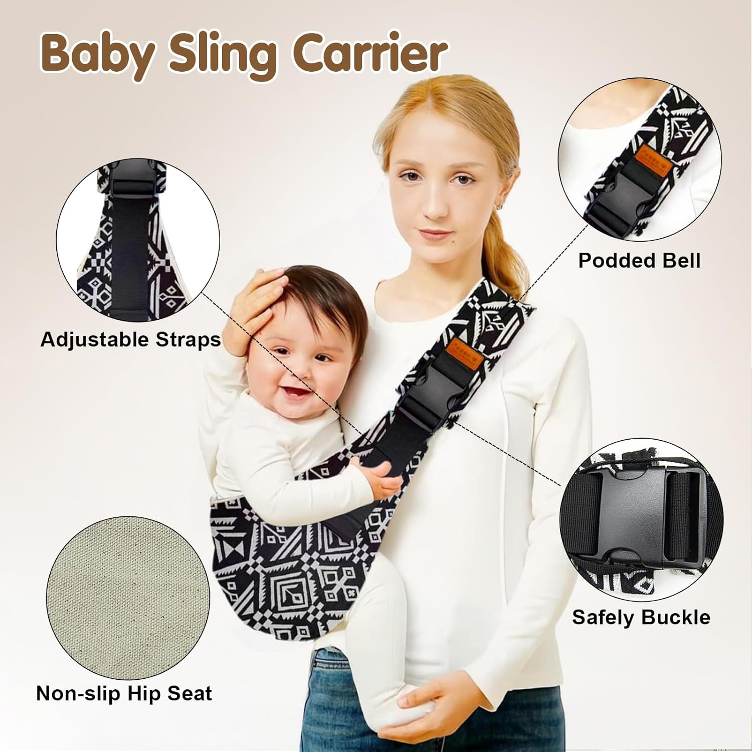 Baby Sling Carrier,Toddler Carrier, 2024 New Baby Carrier Newborn to T