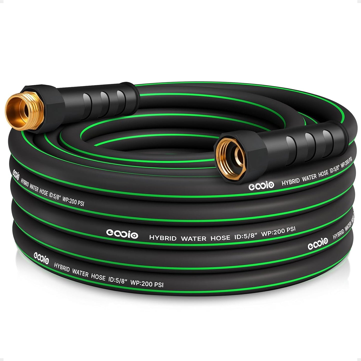 Heavy Duty Garden Hose 25ft, NON-EXPANDABLE Flexible Water Hose, Kink 