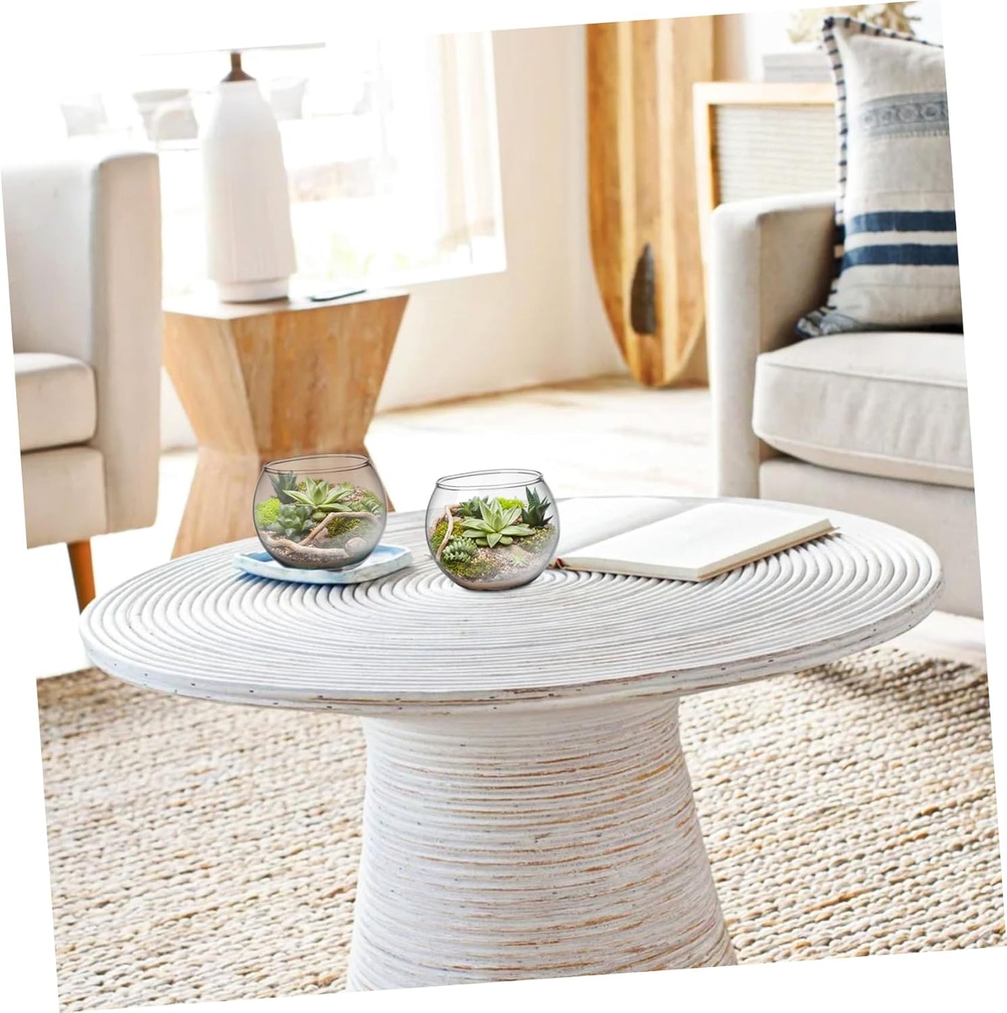 PRETYZOOM 2pcs Hydroponic Glass Vase Creative Desktop Flower Holder fo