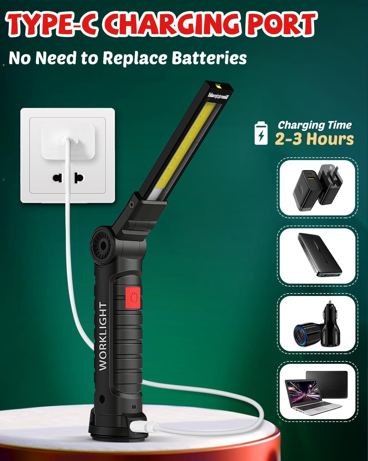 Coquimbo Tool Gifts for Men Him Dad Husband, Rechargeable LED Work Lig