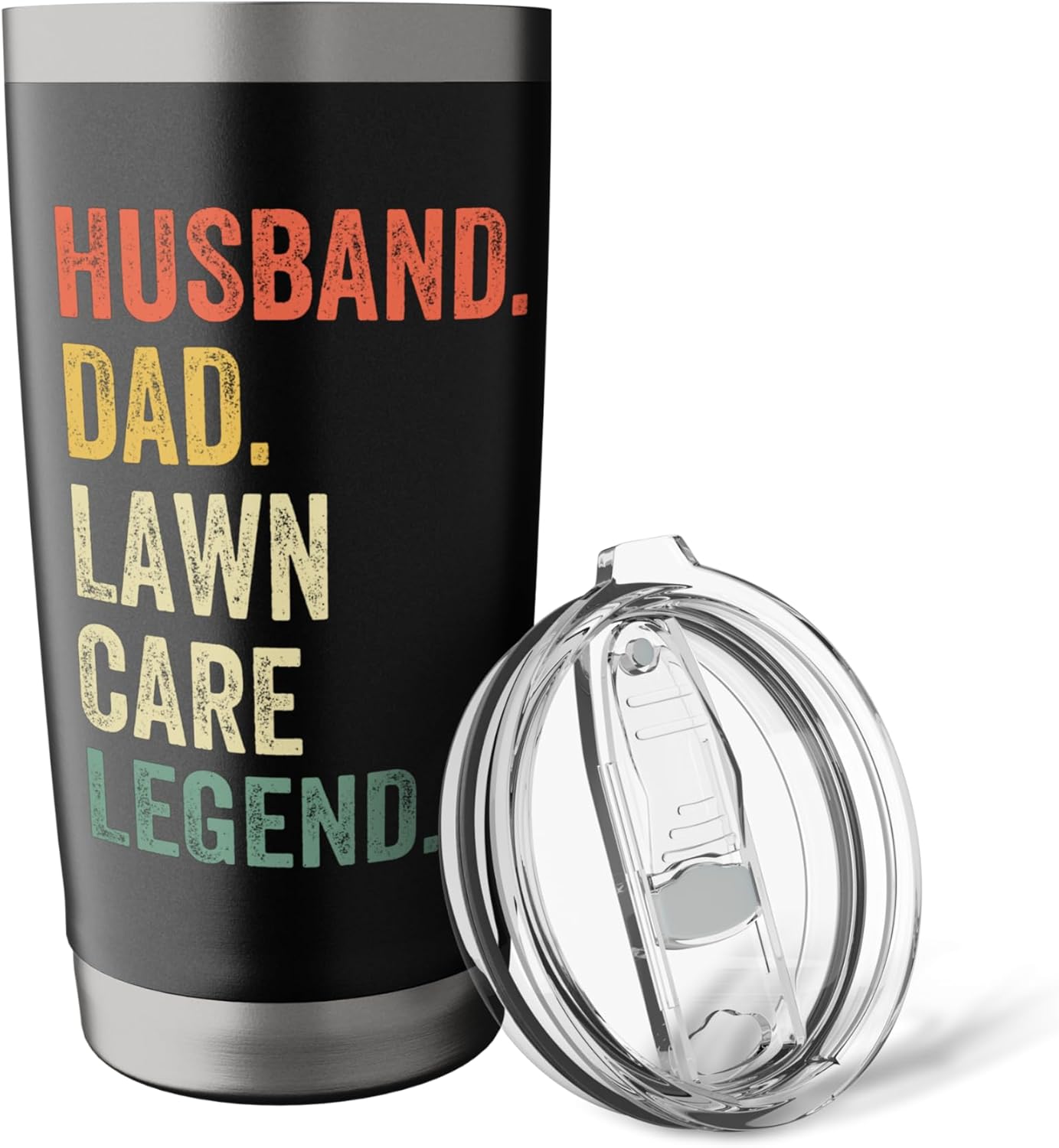 Husband Dad Lawn Care Legend Mowing Gardener Father's Day Stainless Steel Insulated Tumbler