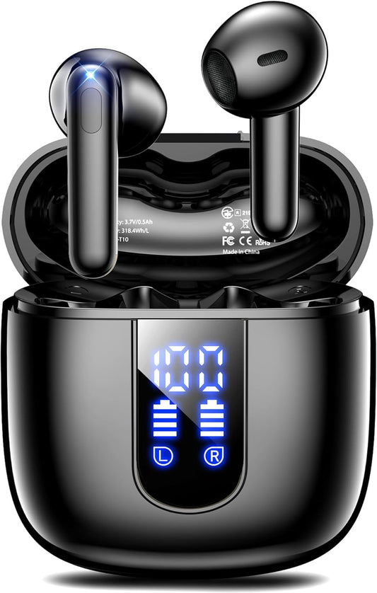 Wireless Earbuds, Bluetooth Headphones with Deep Bass Stereo, 48H Play