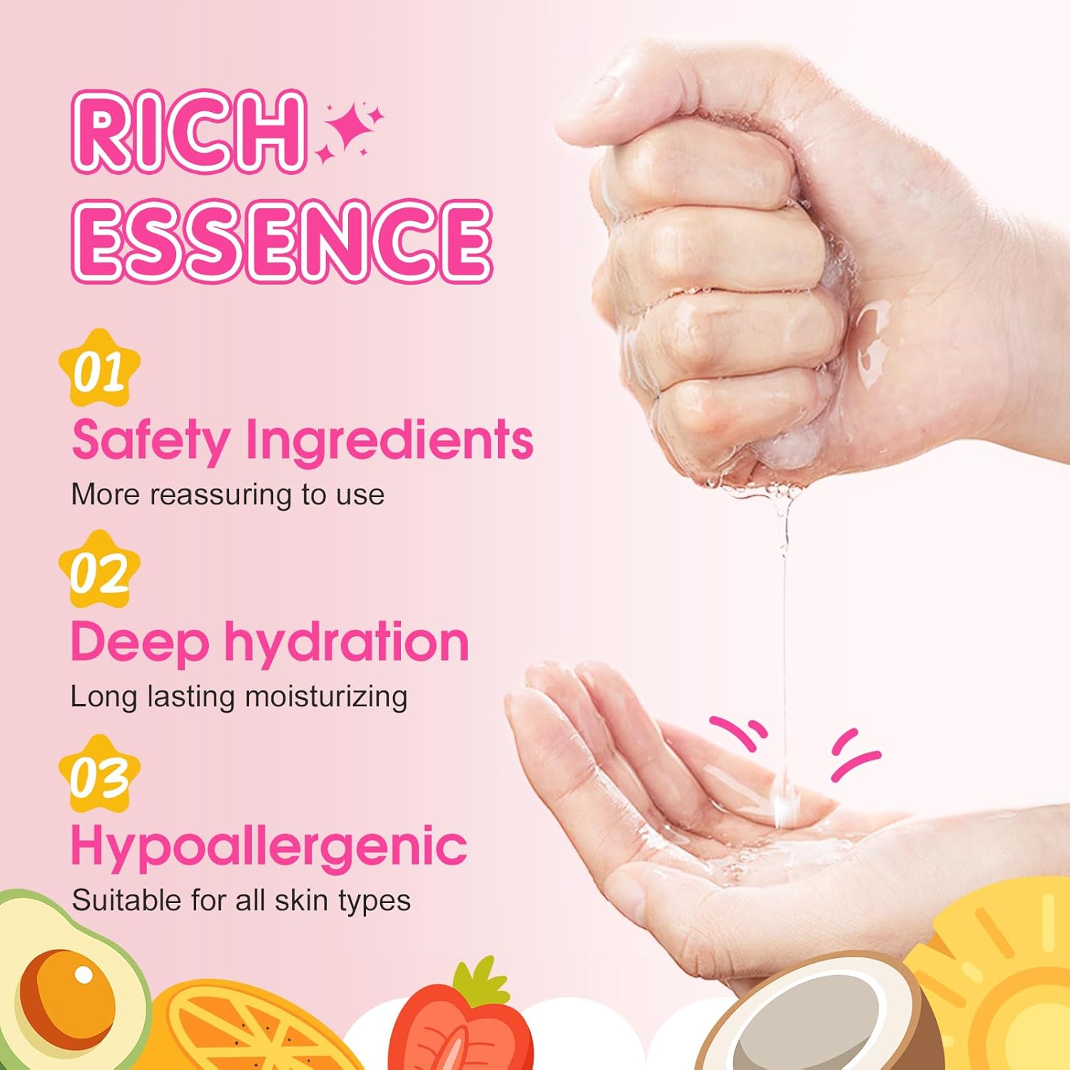 14 Pack Fruit Face Masks Skincare for Kids, Sheet Hydrating Facial Mas