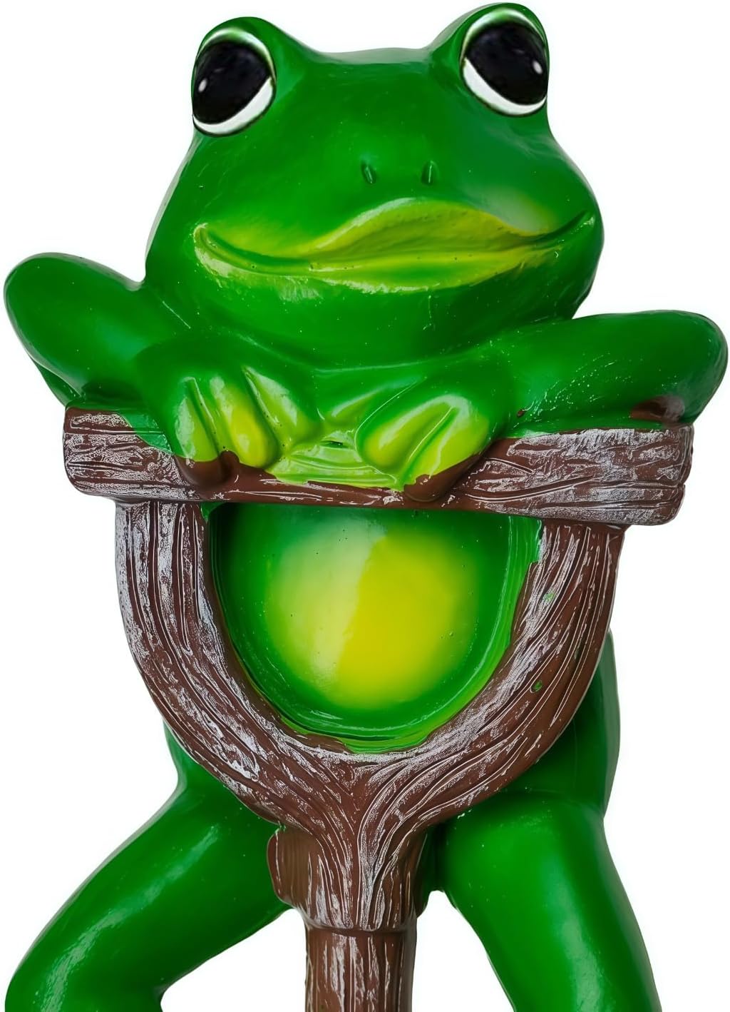 Frog Garden Statue Resin Frog Planter Figurine Holding Shovel Outdoor Fairy Garden Patio Yard Lawn Decoration Whimsical Plant Pots Stake Decor Sculpture Miniature Animal Ornament Housewarming Gift