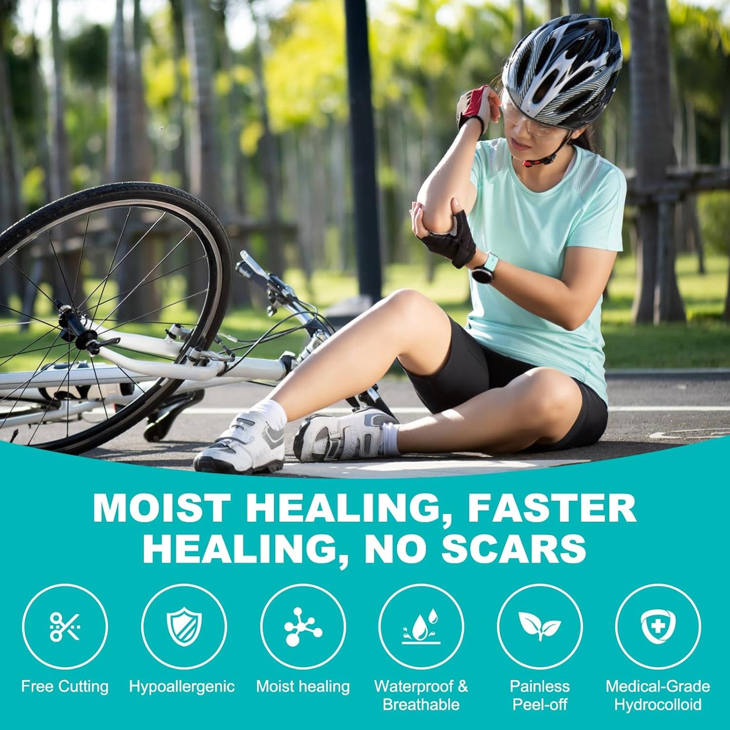 Hydrocolloid Roll for Wound Care, Hydrocolloid Bandages with Self-Adhe