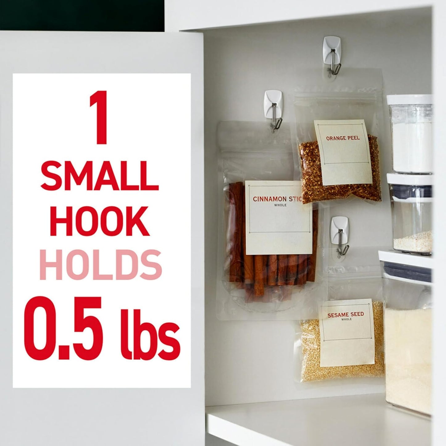 Command Small Wire Toggle Hooks, 16 Hooks and 24 Strips, Damage-Free Hanging Wall Hook with Adhesive, No Tools Required, Great for Home, Kitchen, and Office Organization, Holds up to 0.5 lb