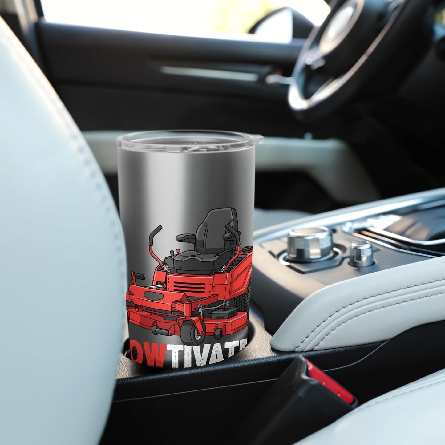 Mowtivated Lawn Mowing Funny Yard Work Stainless Steel Insulated Tumbler