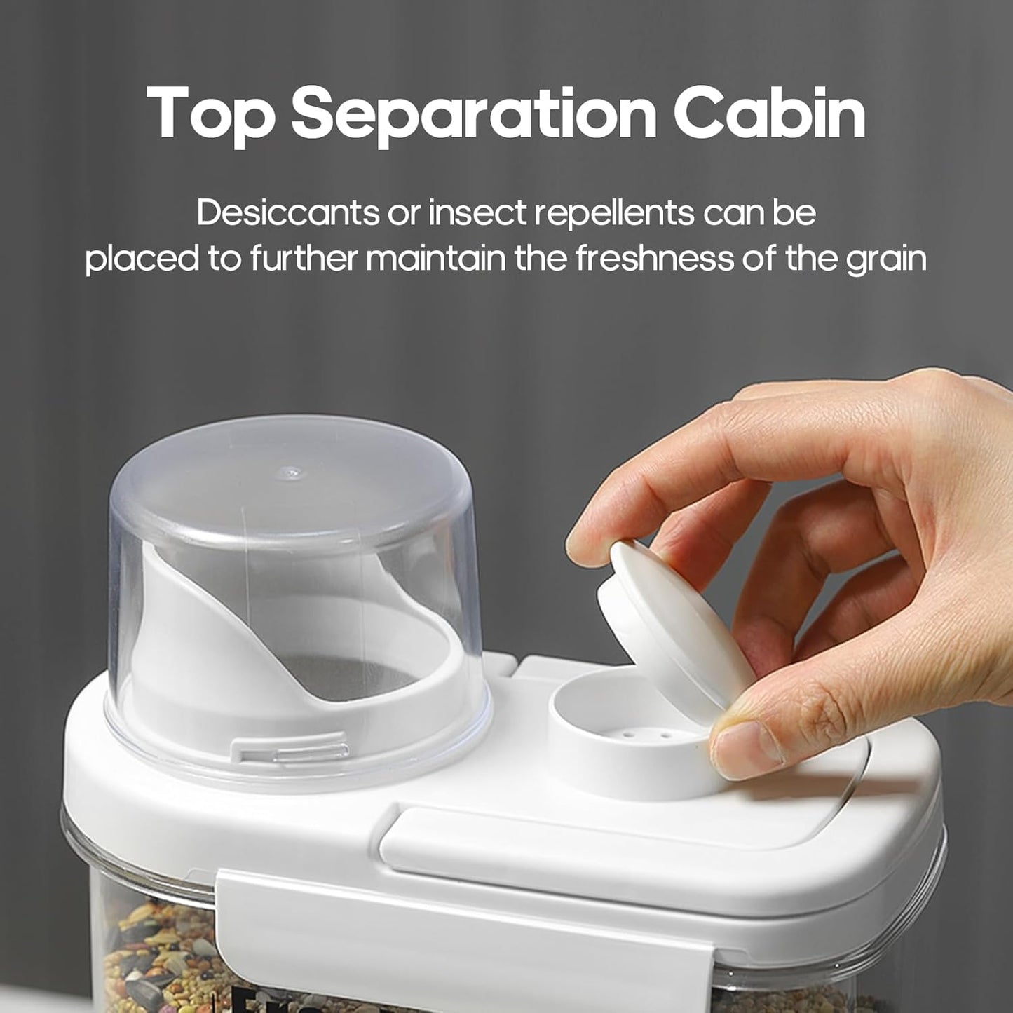 3 Qt/2.8 L Bird Seed Storage Container with Lids Airtight Measuring Cup, Bird Seed Dispenser Pet Food Container Are Used to Store Bird Food, Chicken Feed BPA Free (2.8L, Green)