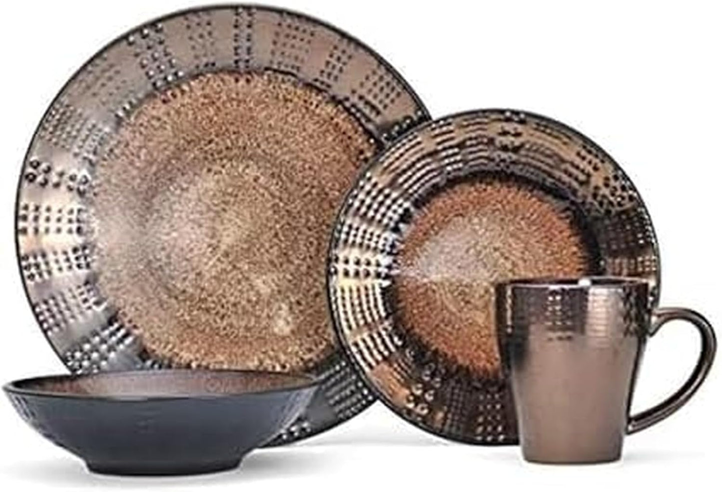 Gourmet Basics by Mikasa Verona 16-Piece Dinnerware Set, Service for 4