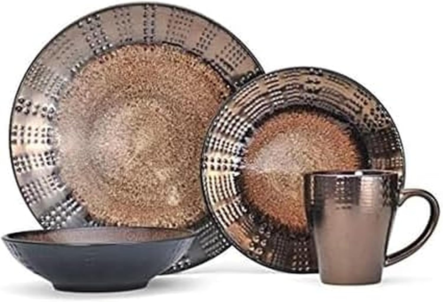 Gourmet Basics by Mikasa Verona 16-Piece Dinnerware Set, Service for 4