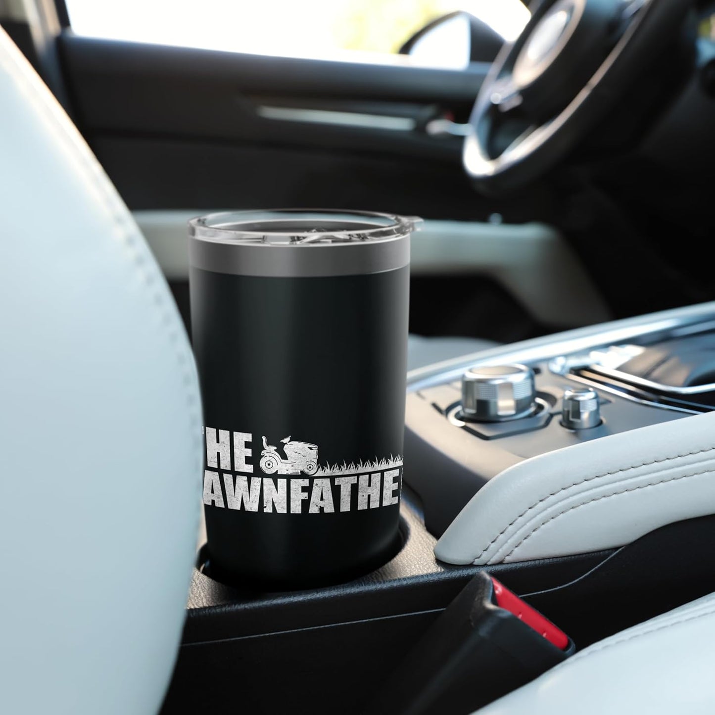 The Lawn Father Funny Mowing Dad Yard Care Humor Stainless Steel Insulated Tumbler