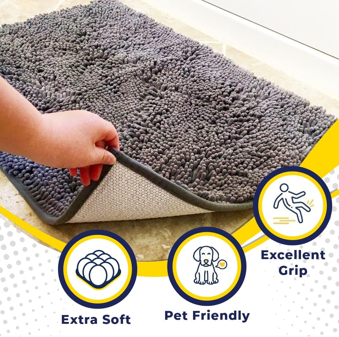 Muddy Mat® | Super Absorbent Door Mat Indoor, Microfiber Quick Dry Che