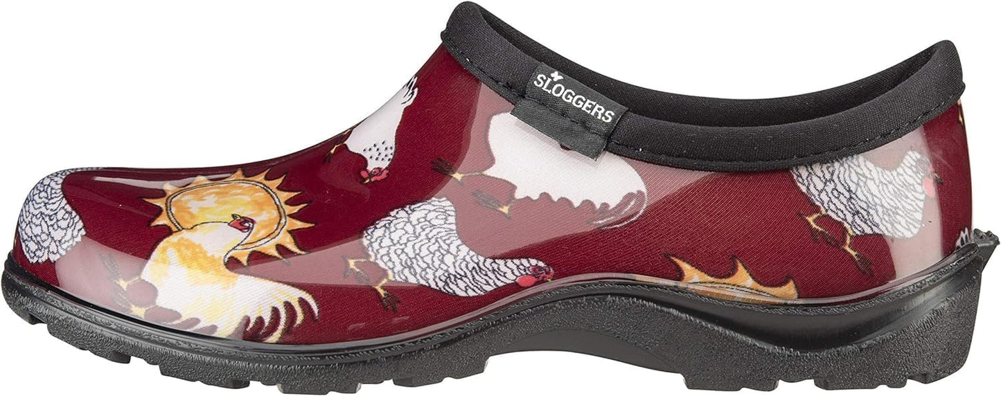 Sloggers Original Waterproof Rain and Garden Shoe for Women– Outdoor Slip-On Garden Clog - Made in The USA with Premium Comfort Insole and Arch Support