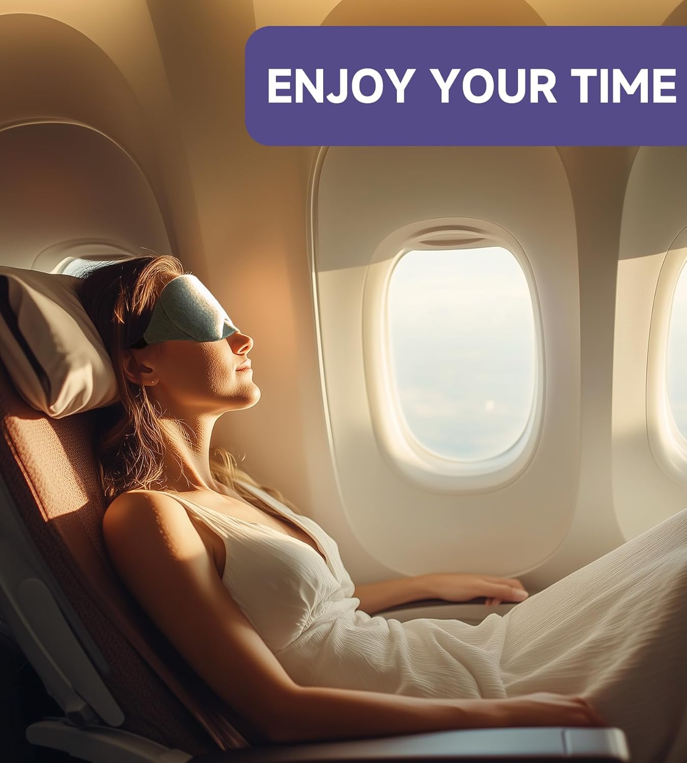 Mavogel Cotton Sleep Eye Mask - Updated Design Light Blocking with Adj