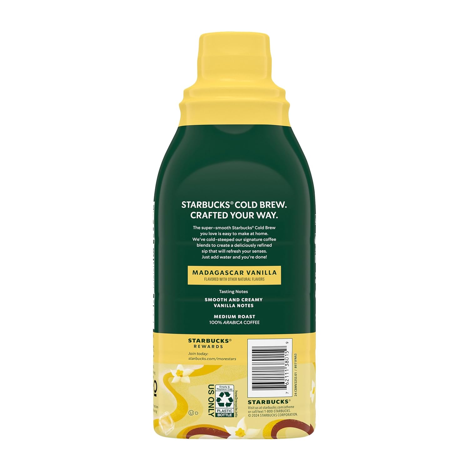 Starbucks Cold Brew Coffee Concentrate, Madagascar Vanilla Flavored Ic