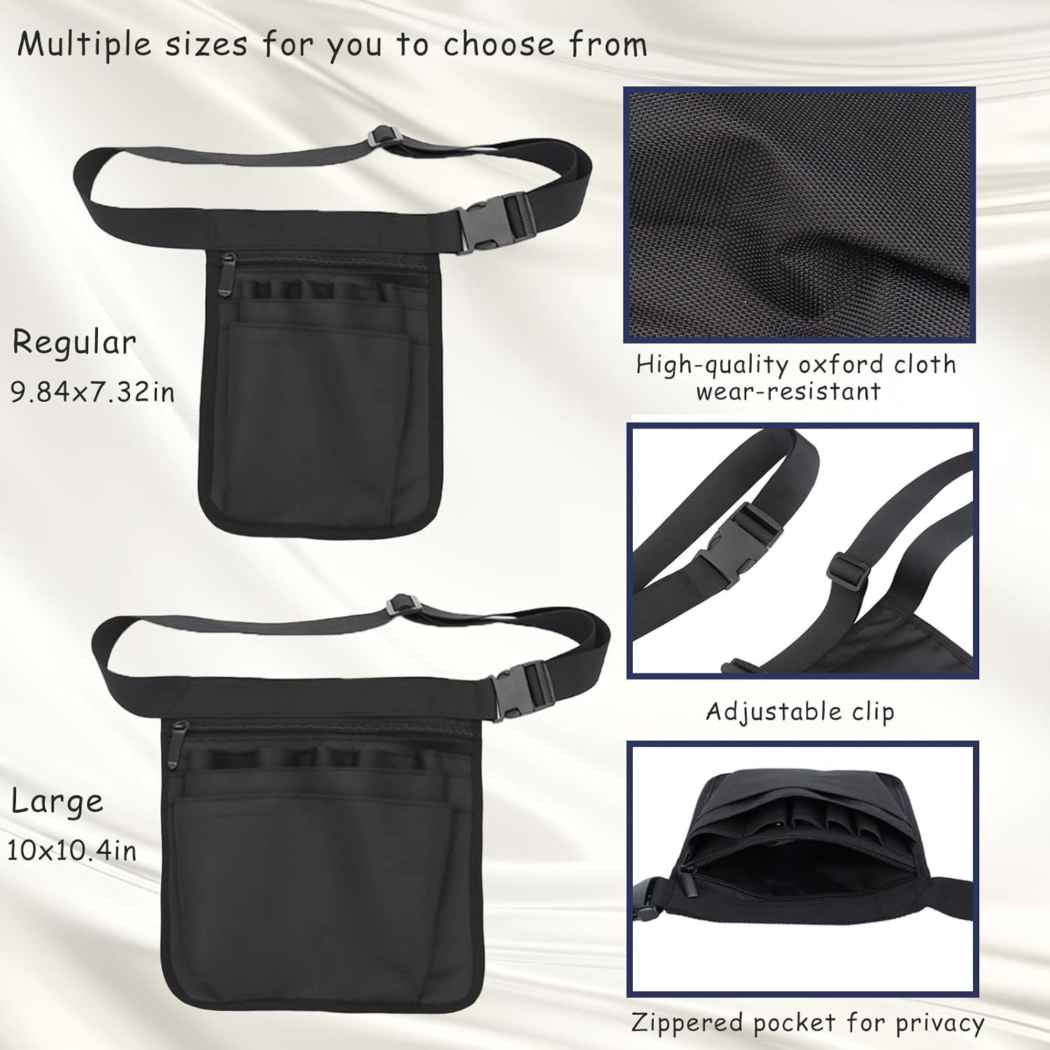 Server Apron,Restaurant Waitress Accessories Bag Utility Waist Pack fo