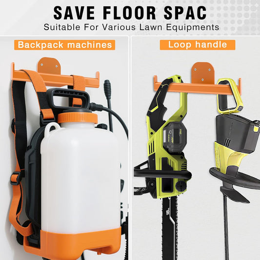 Backpack Leaf Blower Hanger, Backpack Sprayer Wall Mount, Lawn Care Ac