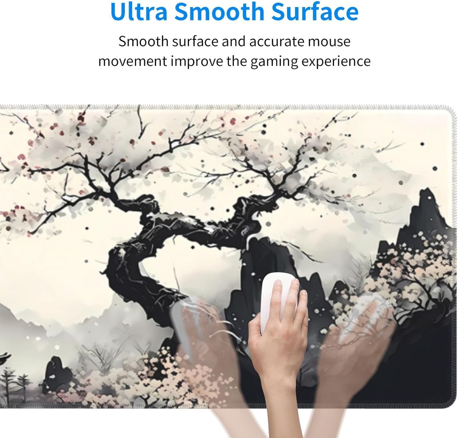 Japanese Mouse Pad, Large Japanese Desk Mat, XL Anime Gaming Keyboard 