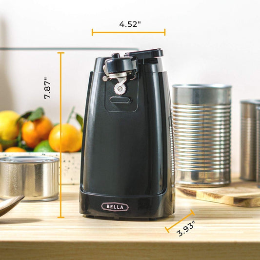 bella Electric Can Opener and Knife Sharpener, Removable Cutting Lever