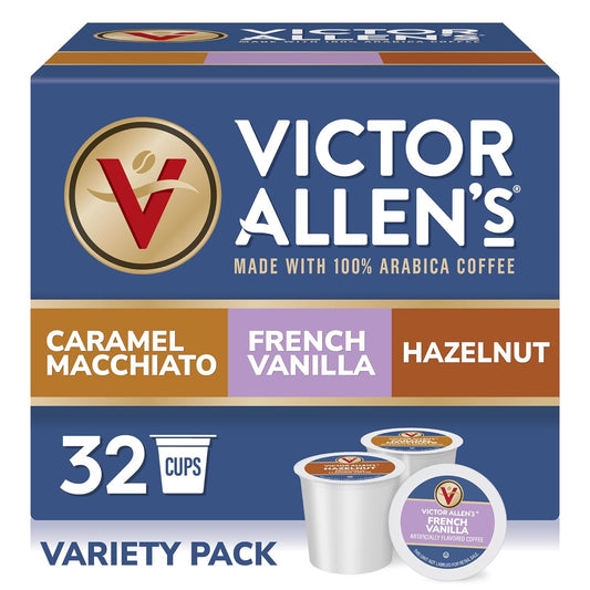 Victor Allen's Coffee Variety Pack (French Vanilla Flavored, Caramel M