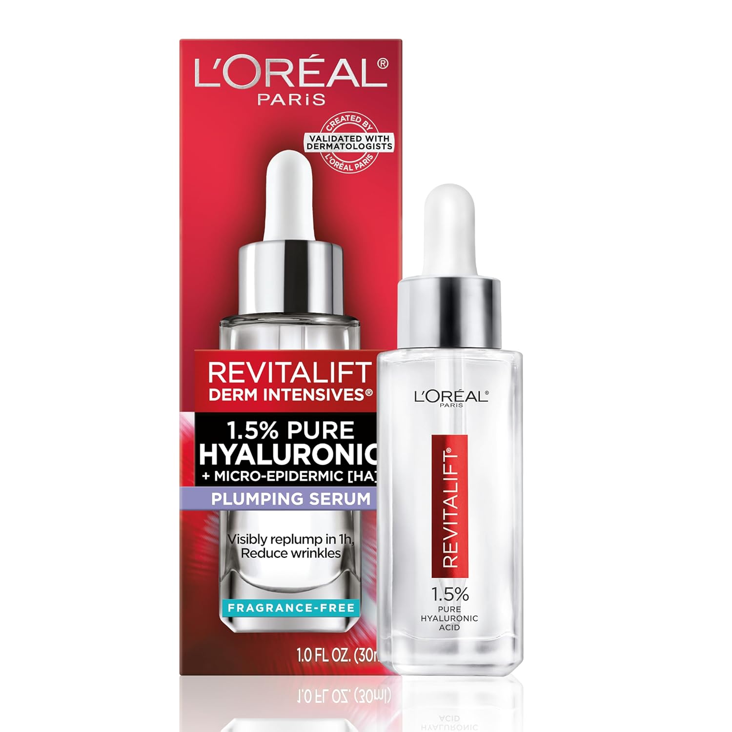 L'Oreal Paris Revitalift 1.5% Pure Hyaluronic Acid Serum for Face, Ant