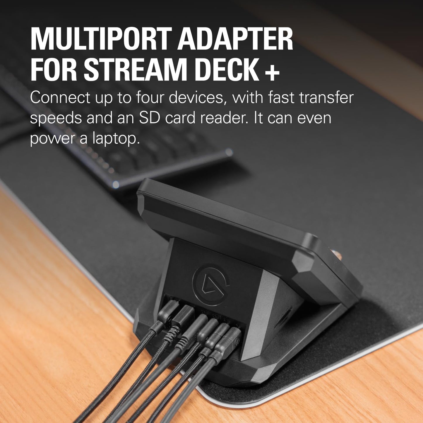 Elgato USB Hub – For Stream Deck +, 2 USB-C Ports/2 USB-A Ports, Power