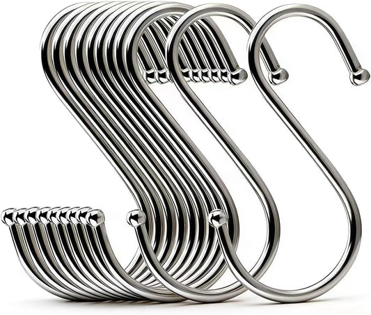 22 Pack 4.7 Inches Extra Large S Shape Hooks Heavy-Duty Metal Hanging 
