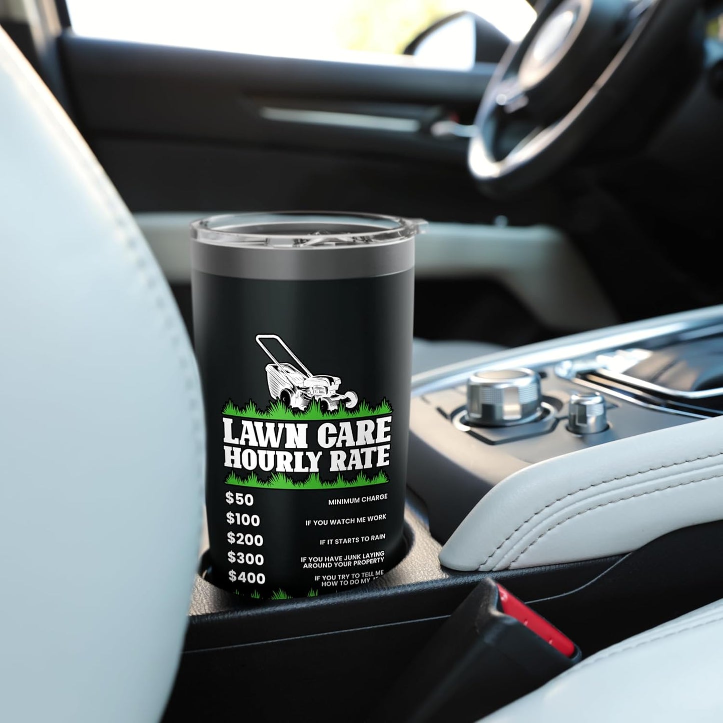 Lawn Care Hourly Rate Gardener Hobby Gardening Landscaper Stainless Steel Insulated Tumbler