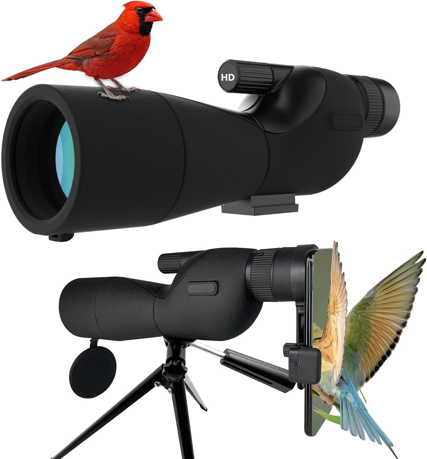 Spotting Scope with Tripod, Spotter Scope for Adults,Bird Watching Gifts for Men, Husband& Nature Lovers - Outdoor Nature Exploration & Stargazing, Birthday Gift for Father,Easter Gift for Teens
