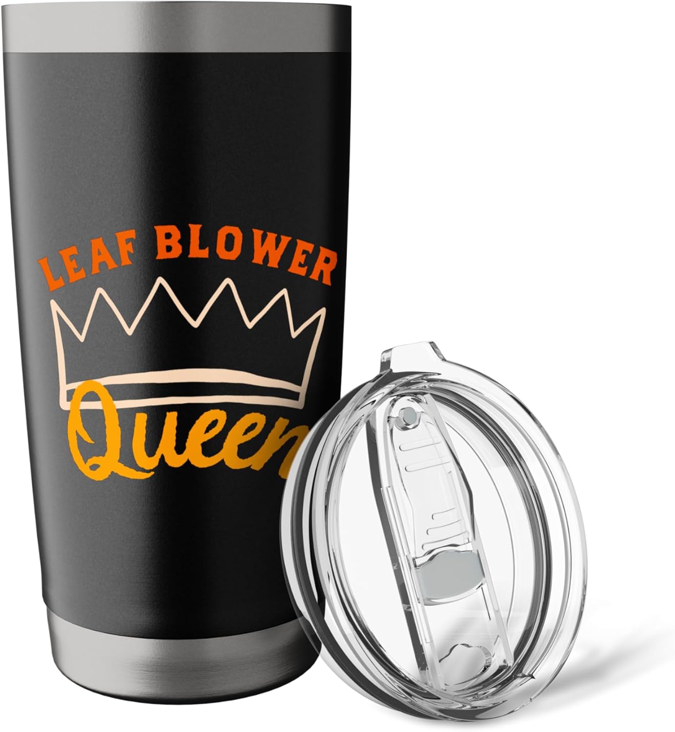 Leaf Blower Queen Women Fall Leaves Funny Lawn Care Yard Stainless Steel Insulated Tumbler