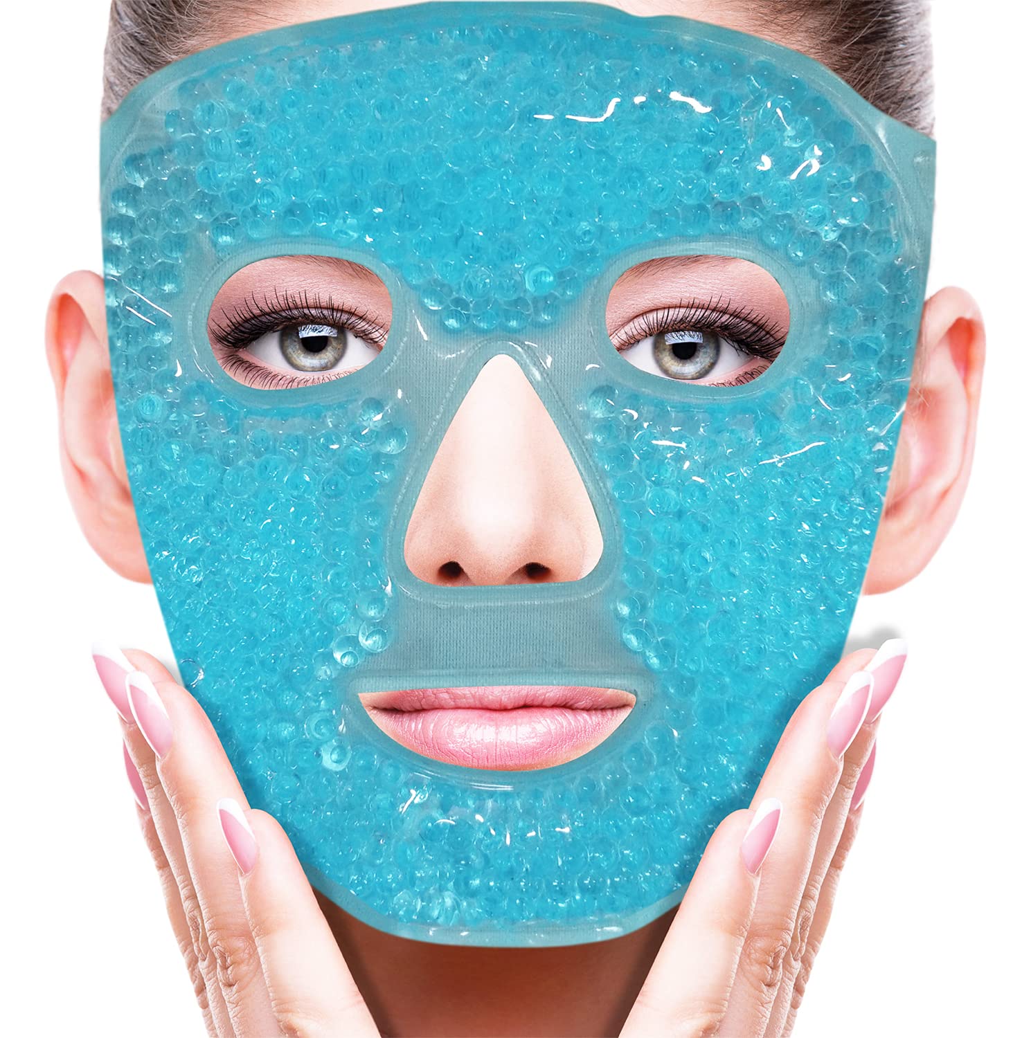Cold Face Eye Mask Ice Pack Reduce Facial Puff, Dark Circles, Gel Hot 