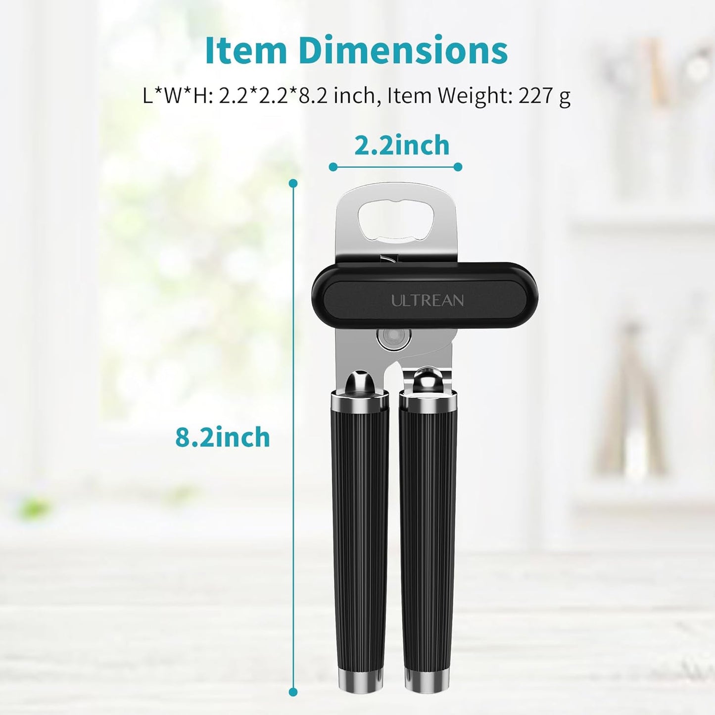 Ultrean Manual Can Opener Bottle Opener, Heavy Duty Stainless Steel Sm