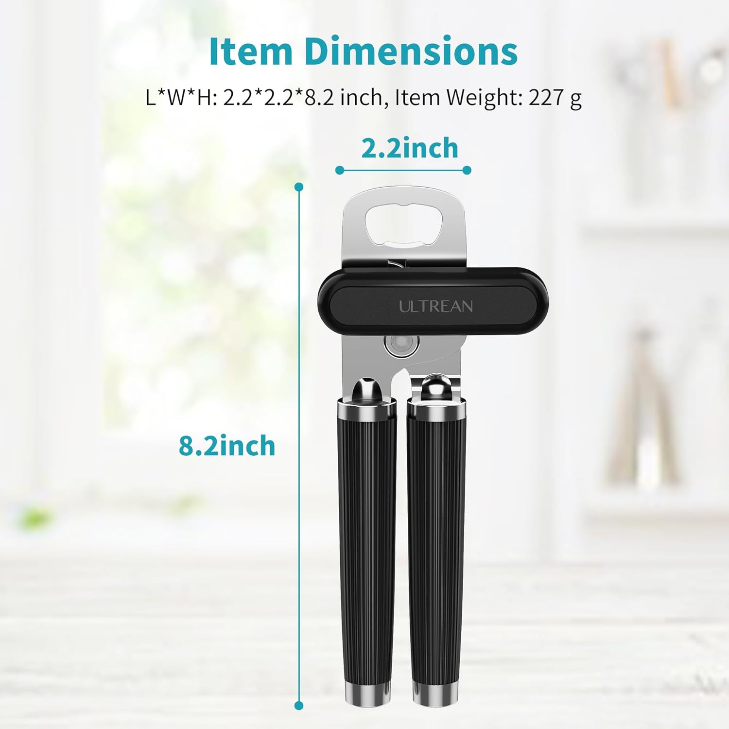 Ultrean Manual Can Opener Bottle Opener, Heavy Duty Stainless Steel Sm