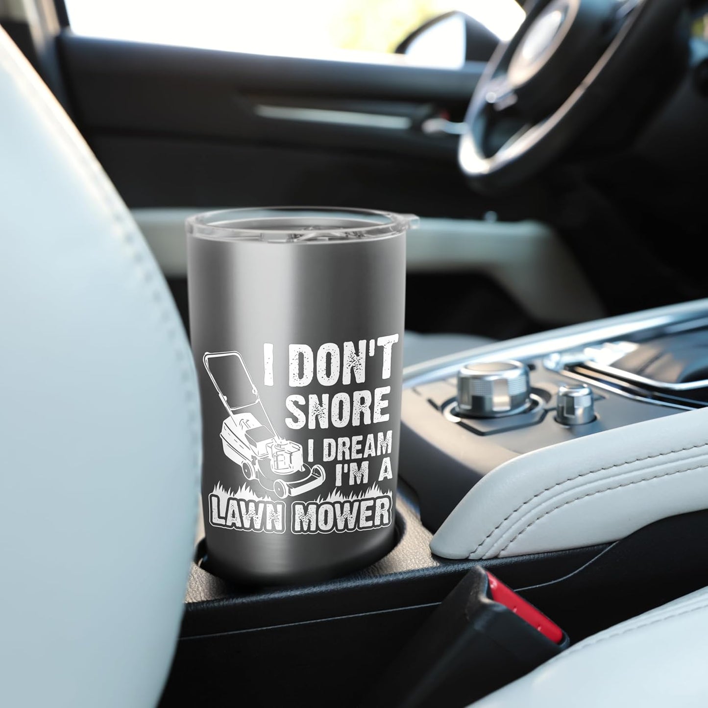 Lawn Mower Novelty For Men Women Kids Landscaper Lawn Mowing Stainless Steel Insulated Tumbler