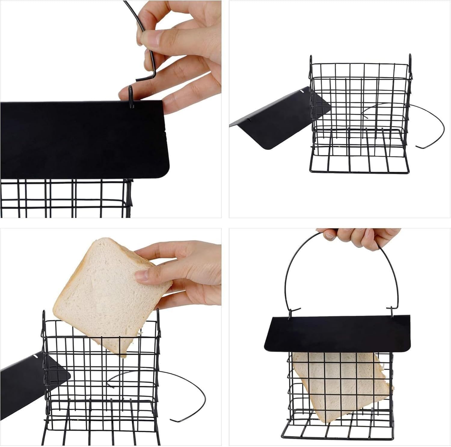 Squirrel Proof Suet Feeder - Reusable Feeding Station, Sturdy Bird Cag