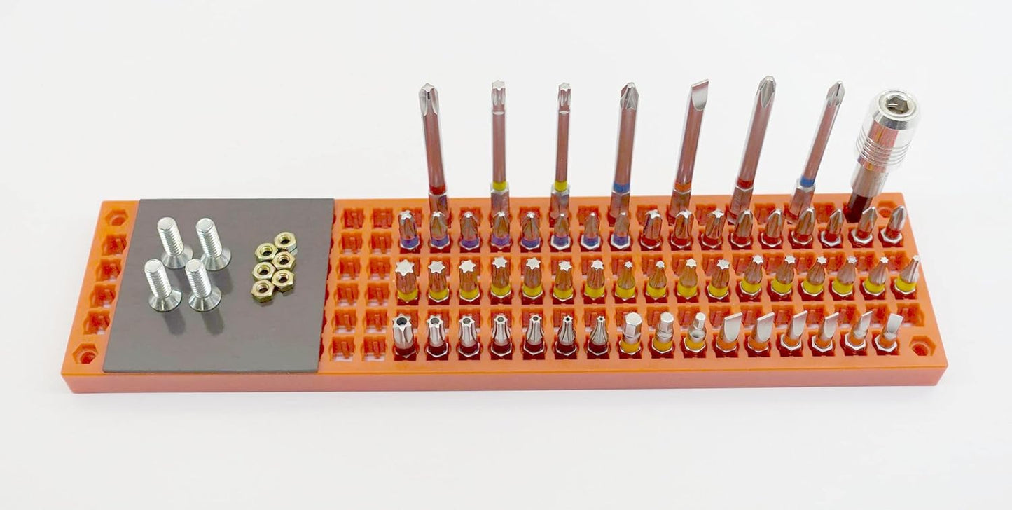 Organizer Genie - One Black Slim Pegboard to organize your Sockets, Wrenches, Pliers, Screwdrivers, Bits and All Other Tools