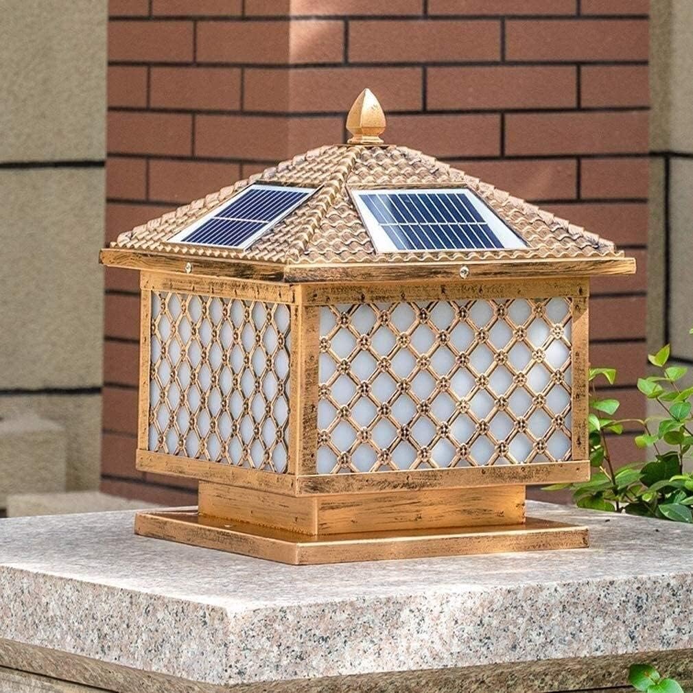 Outdoor Wall Lights European Antique External Patio Streetlight Solar 