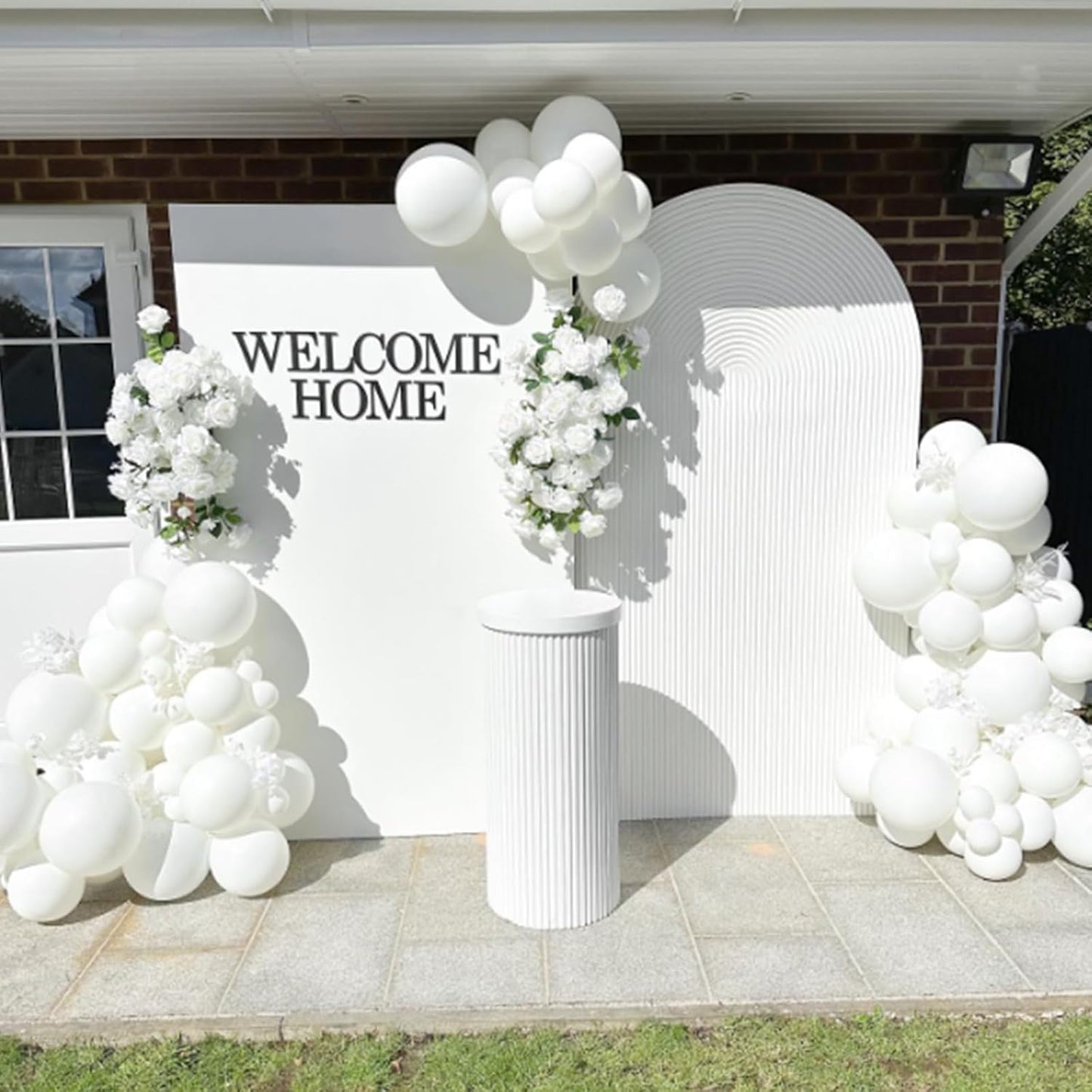 White Balloons 12 inch, White Latex Balloons 50pcs Party Balloon for E