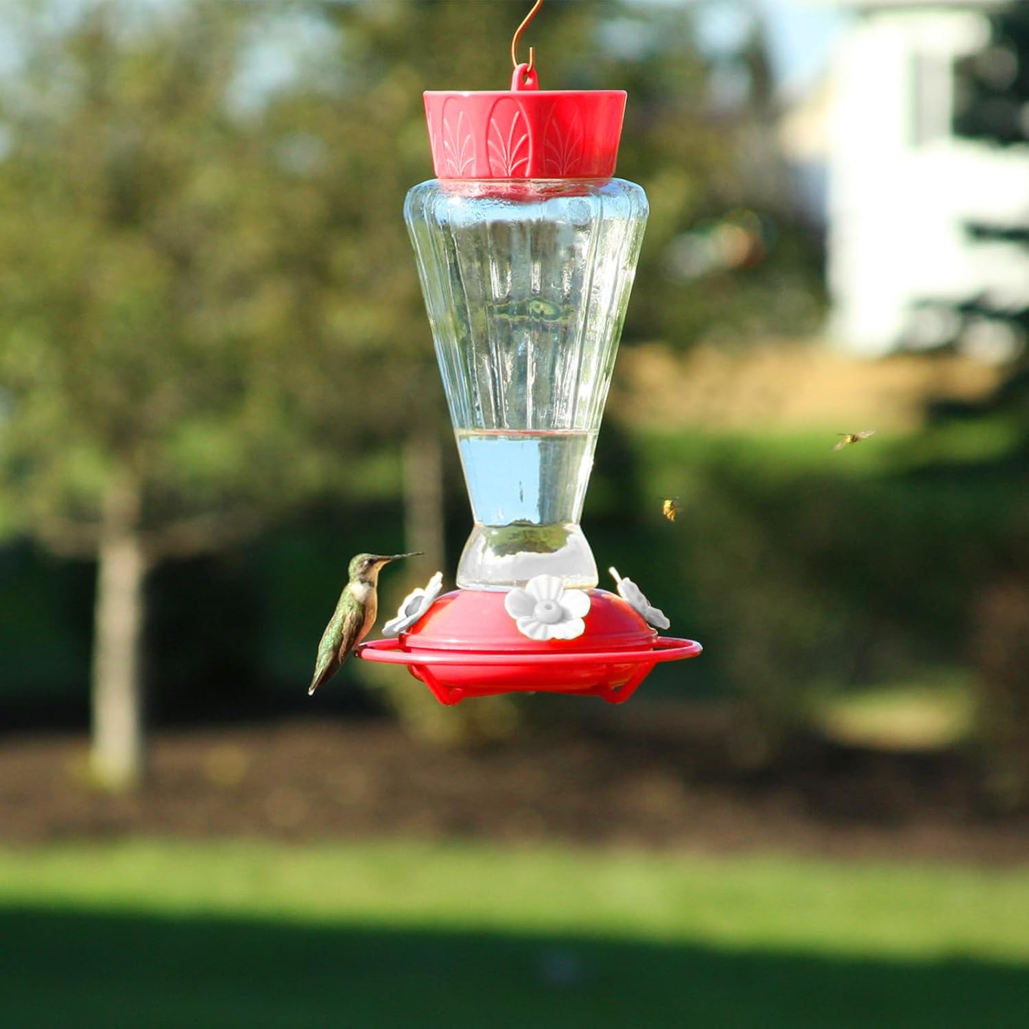 30 Sets Hummingbird Feeders Flowers, Multicolor Replaceable Hummingbir